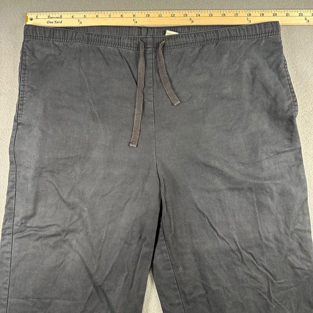 Orvis Sporting Traditions Mens Black Tencel Cotton Drawstring Casual Pants M